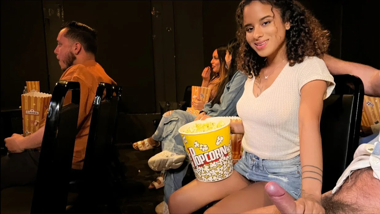 Let's Post It - Isabella Jules - Movie Theater Flashing