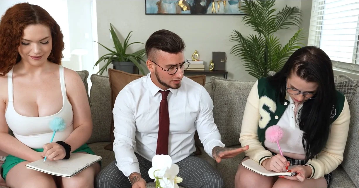 Teen Curves - Brina Scarlett & Em Indica - Naughty Students Go Viral With a Special Anatomy Class